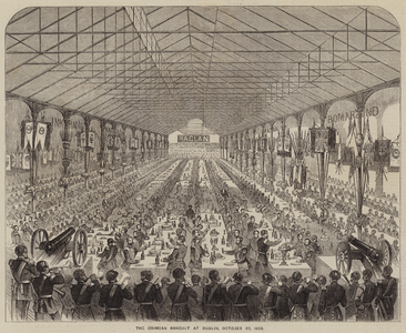 The Crimean Banquet at Dublin, 22 October 1856 (engraving)