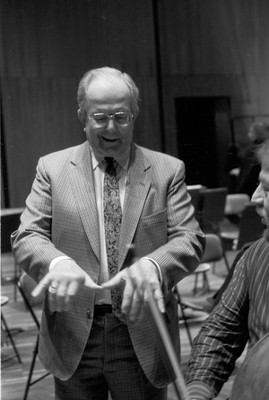 Wolfgang Sawallisch  with Gerhard Oppitz in 1994
