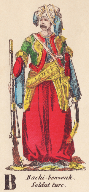 B: Bashi-buzouk, Turkish soldier