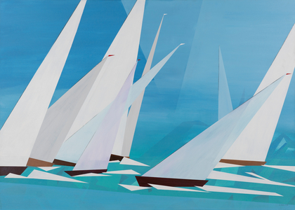 Regatta, 2016 (acrylic on canvas)