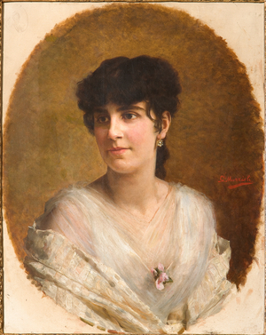 Face of a Girl (oil on canvas)