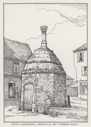 Little Walsingham, Conduit in the "Common Place" (litho)