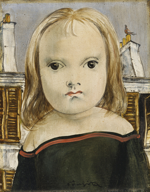 Portrait of a Child, (oil on canvas)