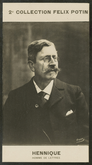 Leon Hennique, Homme De Lettres, 1851 (b/w photo)