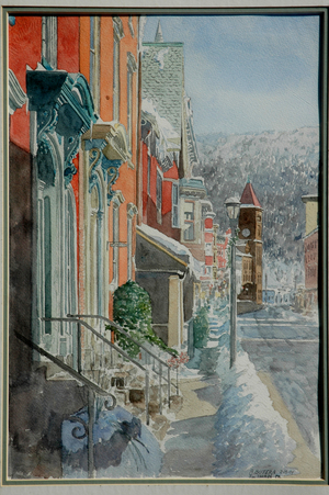 Jim Thorpe, Snow, 2005, (watercolor)
