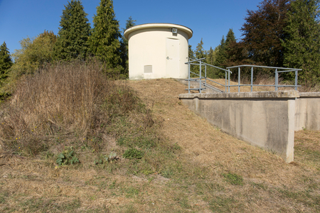 Water treatment plant, Fontainebleau, 2018 (photograph)