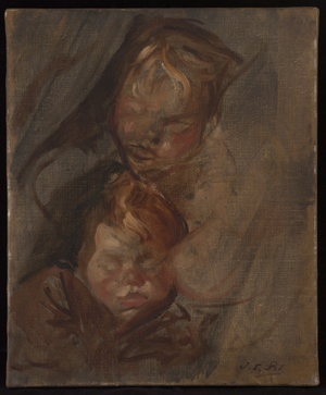Children's heads, 1896 (oil on canvas)