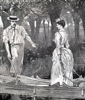 A young lady enjoying a boating trip