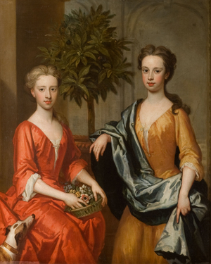Portrait of Lady Jane Douglas, and her sister Lady Anne Douglas (oil on canvas)