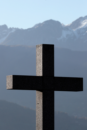 All Saints Day in a cemetery. France.
