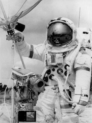Apollo 15 (July - August 1971) : American Astronaut David R. Scott, Commander on July 9, 1971 (b/w photo)
