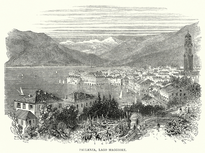 Pallanza, Lago Maggiore (engraving)