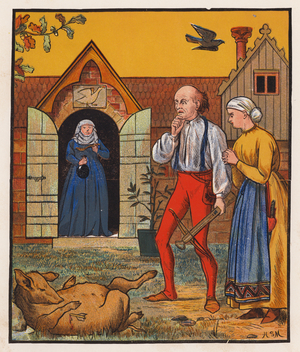 The Tailor and the Crow (colour litho)