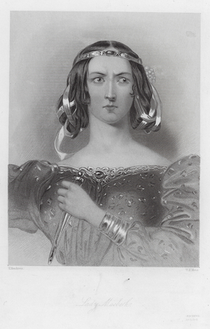 Lady Macbeth, a character in Macbeth (engraving)