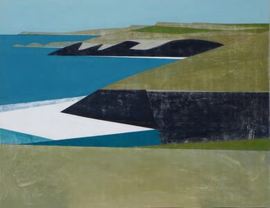Cliff Wall 31 2014 acrylic on board 95 x 123 cm