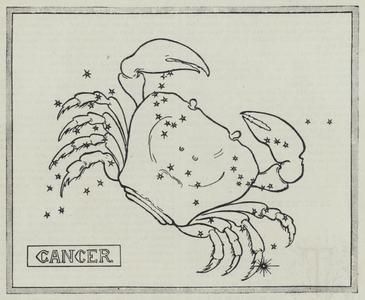 Signs of the zodiac: Cancer (engraving)