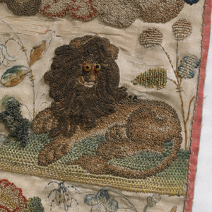 Jacob's Ladder, raised silk embroidery, c.1660 (silk embroidery)