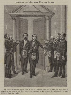 Initiation of an Elect of the Fifteen (engraving)