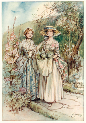 The Vicar of Wakefield by Oliver Goldsmith (colour litho)