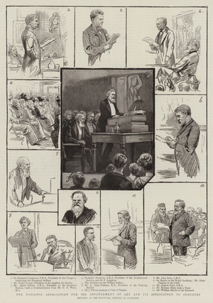 The National Association for the Advancement of Art and its Application to Industry (engraving)