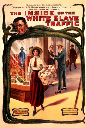 The Inside Of The White Slave Traffic, Film poster, USA, 1910s
