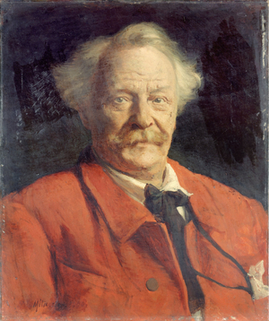 Nadar (Felix Tournachon, 1820-1910, known as), photographer, aeronaut, draughtsman and writer, in 1890 (oil on canvas)