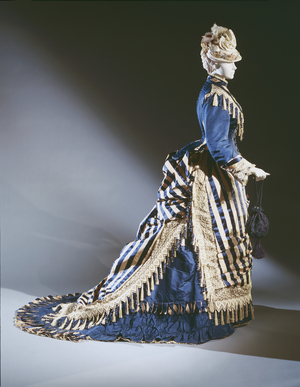 Reception dress, c.1874 (silk & satin)