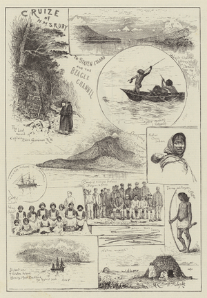 Cruize of HMS Ruby to Staten Island and the Beagle Channel (engraving)
