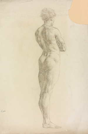 A Study of a Male Figure, 1907 (black chalk on paper)