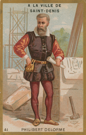 Philibert Delorme, French Renaissance architect (chromolitho)