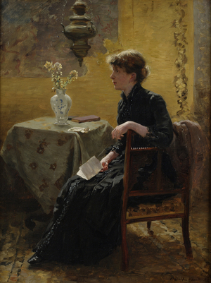 Lady in Black, 1889 (oil on canvas)