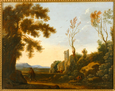 Landscape with trees … (oil on canvas)