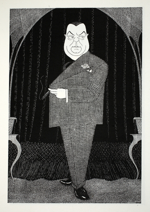 Mr Charles B Cochran, illustration from Eighty Eight Cartoons by Powys Evans, pub. Cayme Press, 1926 (litho)