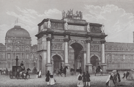 Paris: Arc De Triomphe Du Carrousel (engraving)