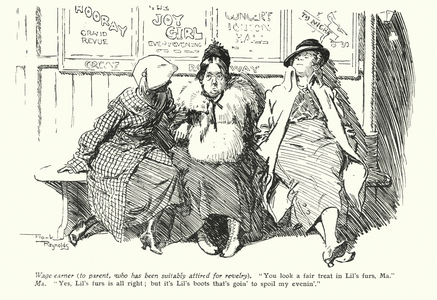 Cartoon by Frank Reynolds (colour litho)
