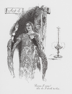 Shakespeare's Romeo and Juliet: Act 4 (litho)