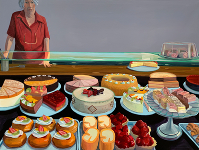 The Garten Cafe, 2019 (oil on linen)