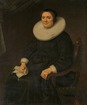 Portrait of a woman, 1651 (oil on canvas)