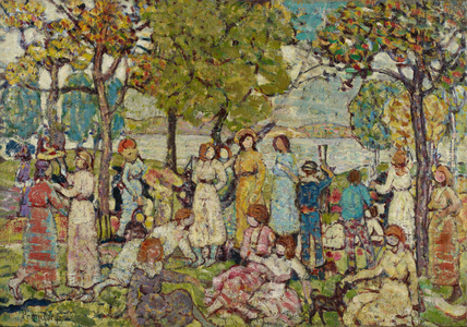 Holidays, c.1920 (oil on canvas)