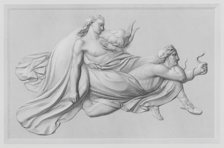 Sarpedon, from the bas relief by M S Watson (engraving)