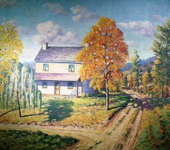 Autumn by Carol Sirak, oil on canvas, (1906-1976), USA, Philadelphia, Pennsylvania, David David Gallery