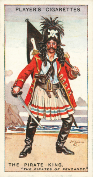 Gilbert and Sullivan, The Pirate King, The Pirates of Penzance (colour litho)