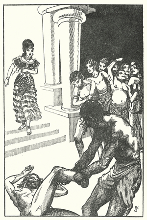 Illustration for The Wanderings of Ulysses (litho)
