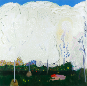 Virginia Spring, Dogwood and Judas Trees, 1998 (oil on canvas)
