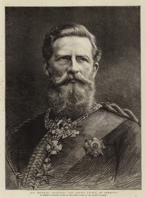 His Imperial Highness the Crown Prince of Germany (engraving)