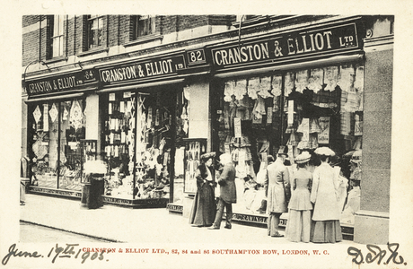 Cranston & Elliot Ltd, 82, 84 and 86 Southampton Row, London WC (b/w photo)
