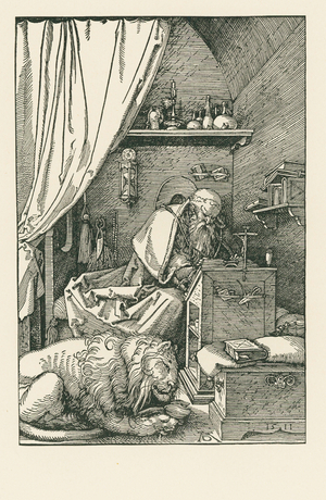 Saint Jerome in his Cell, 1511 (woodcut)