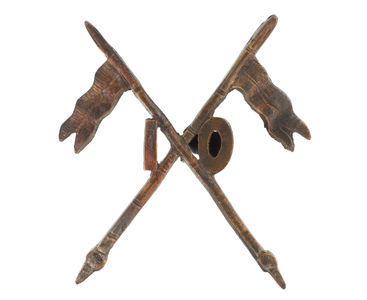 Cap badge, 10th Bengal Lancers, 1874-1901 (metal)