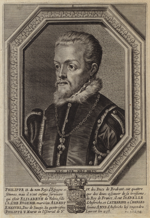 King Philip II of Spain (engraving)