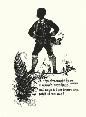 Silhouette by Hugo Strohl (litho)